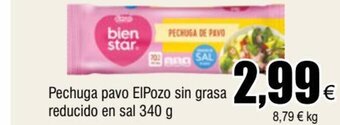 FROIZ Pechuga pavo ElPozo sin grasa reducido en sal 340 g oferta