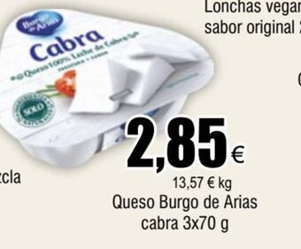 FROIZ Queso Burgo de Arias cabra 3x70 g oferta