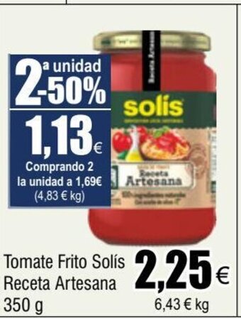 FROIZ Tomate Frito Solís Receta Artesana oferta