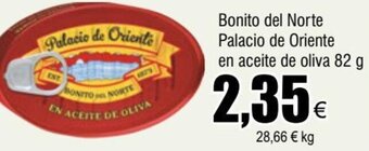 FROIZ Bonito del Norte Palacio de Oriente en aceite de oliva 82 g oferta
