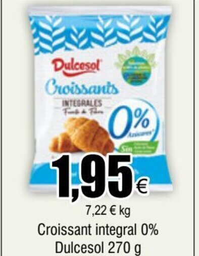 Froiz Croissant integral 0% Dulcesol 270 g oferta