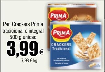 FROIZ Pan Crackers Prima tradicional o integral 500 g unidad oferta