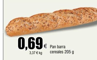 FROIZ Pan barra cereales 205 g oferta