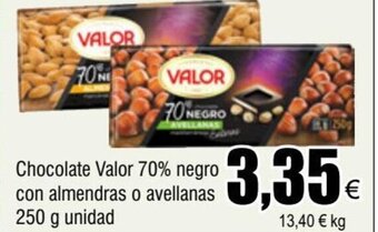 FROIZ Chocolate Valor 70% negro con almendras o avellanas oferta