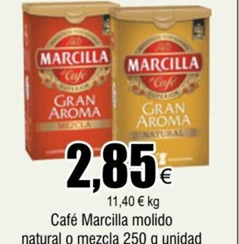 FROIZ Café Marcilla molido natural o mezcla 250 g unidad oferta