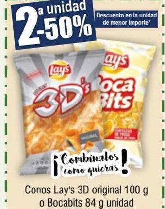 FROIZ Conos Lay's 3D original 100 g o Bocabits 84 g unidad oferta