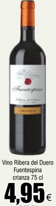 FROIZ Vino Ribera del Duero Fuentespina crianza 75 cl oferta