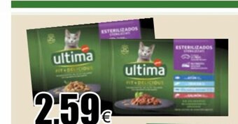 FROIZ Comida gatos Ultima esterilizado Fit & Delicious selección carne o pescado 4x85 g unidad oferta