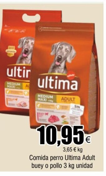 FROIZ Comida perro Ultima Adult buey o pollo 3 kg unidad oferta