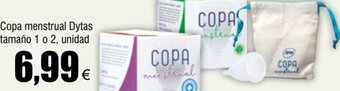 FROIZ Copa menstrual Dytas tamaño 1 o 2, unidad oferta
