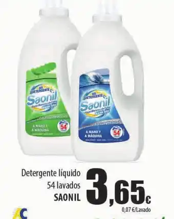 Spar Tenerife Detergente líquido 54 lavados SAONIL oferta