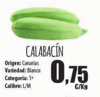 Spar Tenerife CALABACÍN oferta