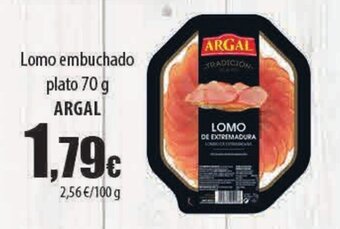 Spar Tenerife Lomo embuchado plato 70 g ARGAL oferta