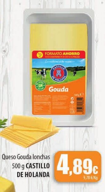 Spar Tenerife Queso Gouda lonchas 500 g CASTILLO DE HOLANDA oferta