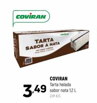 Coviran COVIRAN Tarta helada sabor nata 1,2 L oferta