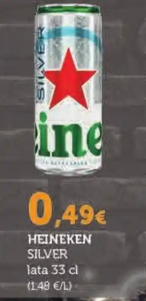 Spar Tenerife HEINEKEN SILVER lata 33 cl (1.48 €/L) oferta