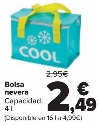 Carrefour Bolsa nevera oferta