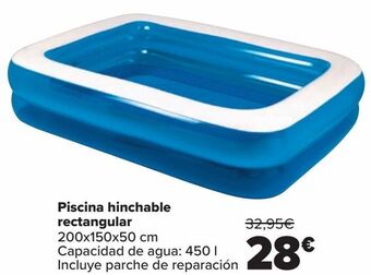 Carrefour Piscina hinchable rectangular oferta