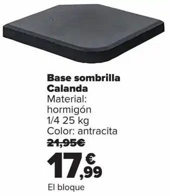 Carrefour Base sombrilla calanda oferta