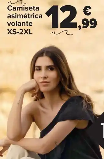 Carrefour Camiseta asimétrica volante oferta
