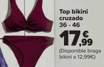 Carrefour Top bikini cruzado oferta