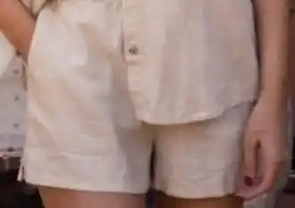 Carrefour Short con lino oferta