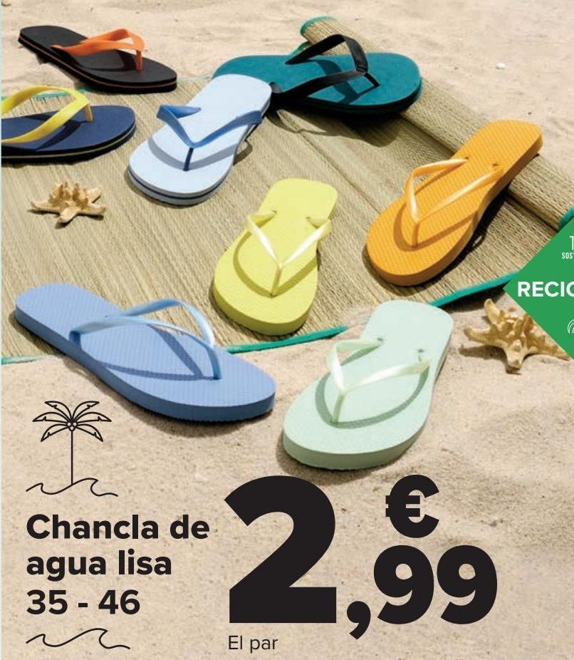Carrefour Chancla de agua lisa oferta
