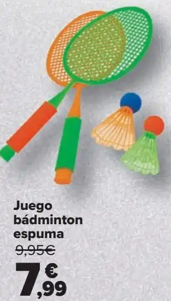 Carrefour Juego bádminton espuma oferta