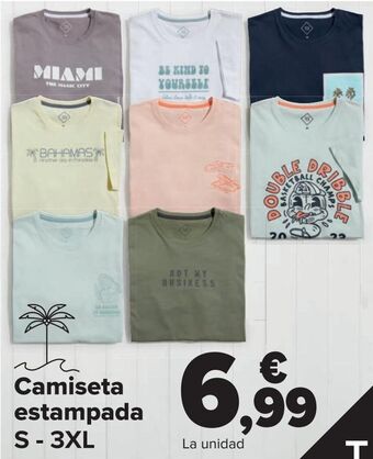 Carrefour Camiseta estampada oferta