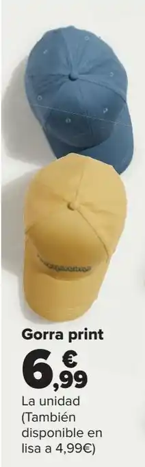 Carrefour Gorra print oferta
