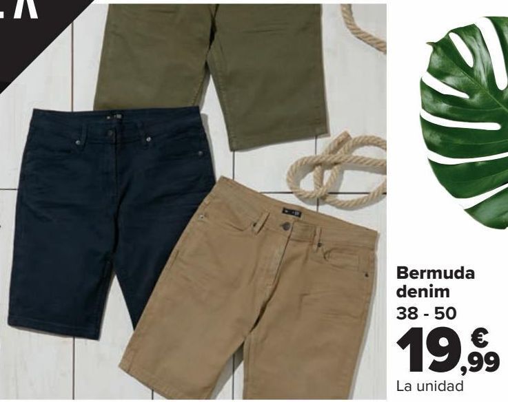 Carrefour Bermuda denim oferta