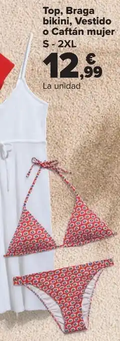 Carrefour Top, braga bikini, vestido o caftán mujer oferta
