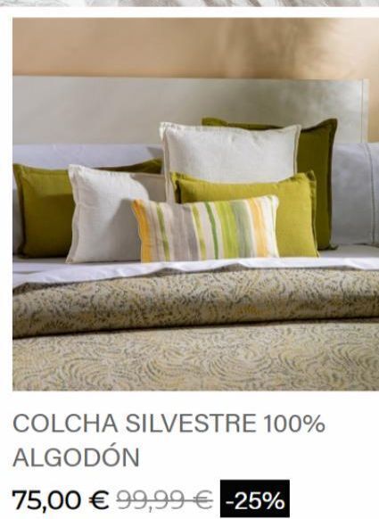 Sancarlos Colcha silvestre 100% algodón  75,00 € 99,99 € -25% oferta