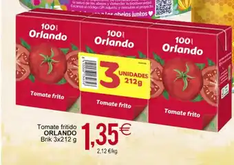 Plenus Supermercados Tomate fritido ORLANDO Brik 3x212 g oferta