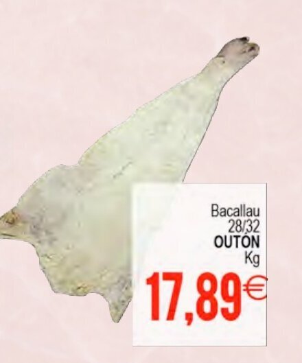 Plenus Supermercados Bacallau 28/32 OUTON oferta