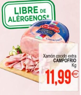 Plenus Supermercados Xamón cocido extra CAMPOFRIO oferta