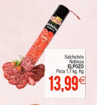 Plenus Supermercados Salchichón Nobleza ELPOZO Peza 1,7 kg. Kg oferta