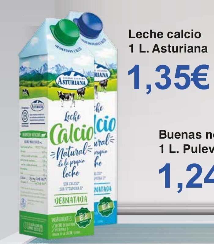 Spar La Palma Leche calcio 1 L. Asturiana oferta