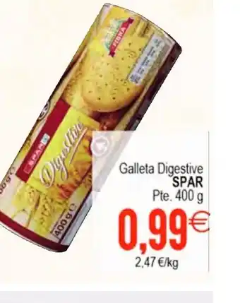 Plenus Supermercados Galleta Digestive SPAR Pte. 400 g oferta