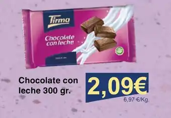 Spar La Palma Chocolate con leche 300 gr. oferta