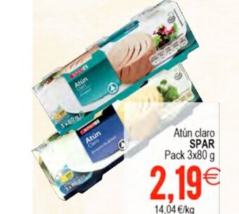 Plenus Supermercados Atún claro SPAR Pack 3x80 g oferta
