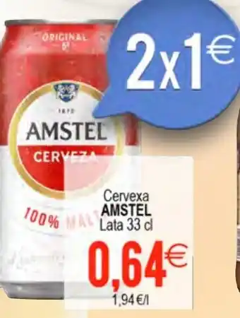 Plenus Supermercados Cervexa AMSTEL Lata 33 cl oferta