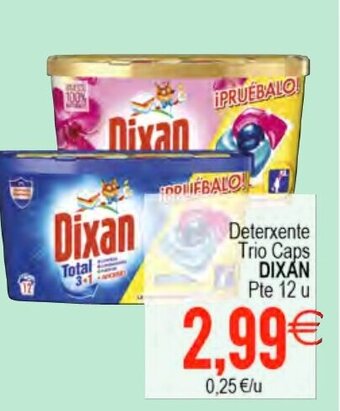 Plenus Supermercados Deterxente Trio Caps DIXAN Pte 12 u oferta
