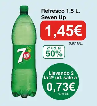Spar La Palma Refresco 1,5 L. Seven Up oferta