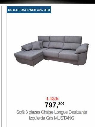 Centro Hogar Sanchez Chaise longue oferta