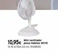 Cadena88 10,95€ pinza habitex mv15 15 w. @ 19xh.33 cm. 9016r45 oferta