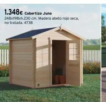 Cadena88 1.348€ cobertizo juno 248x198xh.230 cm. madera abeto rojo seca, no tratada. 4738 oferta