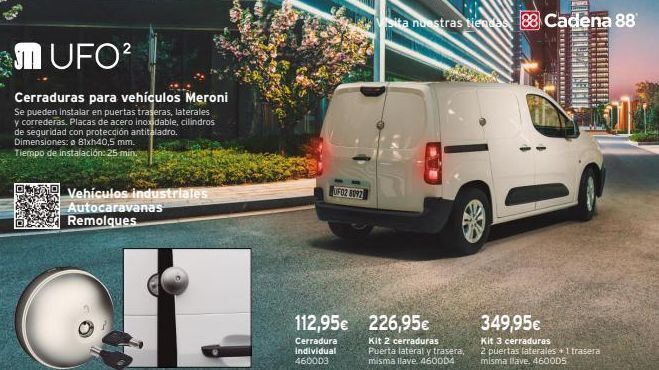 Cadena88 Mufo² cerraduras para vehículos meroni se pueden instalar en puertas traseras, laterales y correderas. placas de acero ino oferta