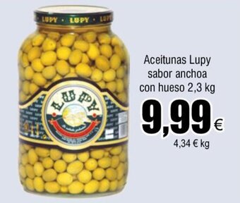 FROIZ Aceitunas Lupy sabor anchoa con hueso 2,3 kg oferta