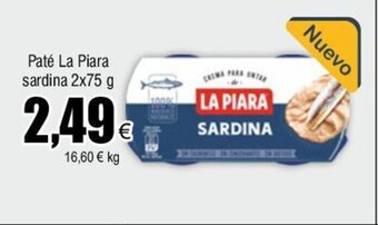 FROIZ Paté La Piara sardina 2x75 g oferta